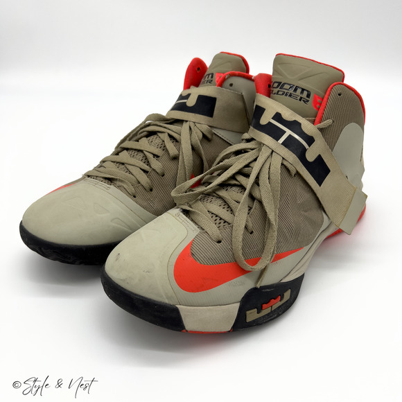Nike Zoom Lebron James Soldier 6 Bamboo Men's Basketball Shoe 525015-200 Size 10 - Picture 2 of 7